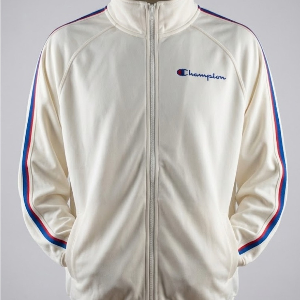 Champion Men's Off-White Track Jacket